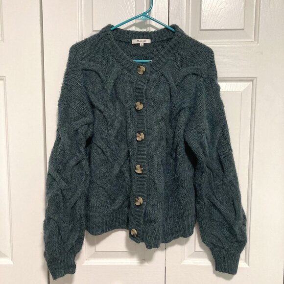 Madewell Cable Ashmont Cardigan Sweater - Picture 1 of 8